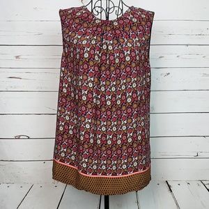 Anthropologie Vanessa Virginia Floral Sleeveless Top